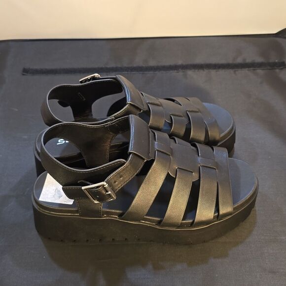 BRAND NEW SANDALS OPEN TOE FISHERMAN MULTI STRAP GLADIATOR PLATFORM SANDAL - Picture 3 of 16